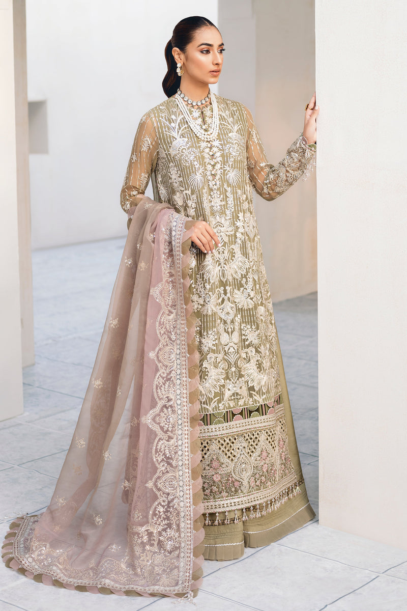 Festive Splendour By Jazmin Embroidered Chiffon Suits Unstitched 3 Piece JZ22FS Enver - Wedding Collection