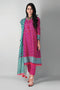 Khaadi Printed 3 Piece Suit · Full Suit – A21334B-Pink