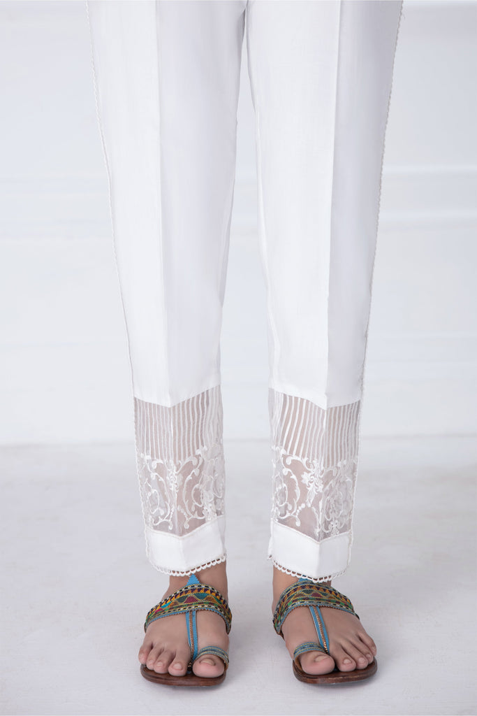 LSM Lakhany 1 Piece Embroidered Cambric Stitched Trouser – T-2852 (W)
