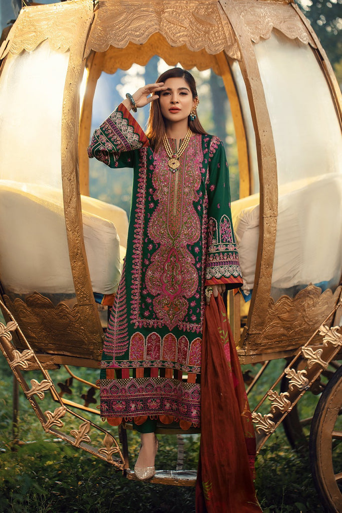 Maryam Hussain Winter Collection (with Shawl) – Emrald