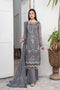 Maryam's Embroidered Luxury Chiffon Collection Vol-24 – D-27 Charcoal Grey