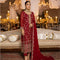 Merakish Luxury Embroidered Chiffon Collection – Red Crimson