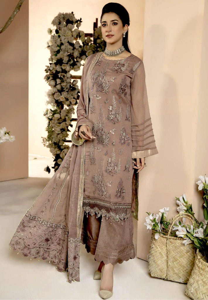 Poshak Mirha Embroidered Chiffon Collection – D-91