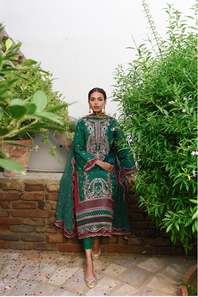 Qalamkar | Q Line Lawn 25 | QM-01 Bleu main image 1