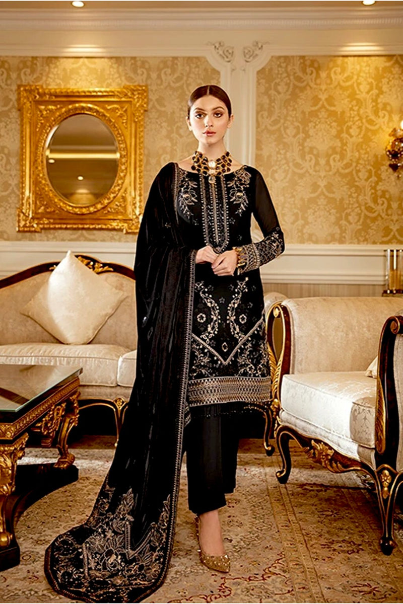 ramsha velvet shawl