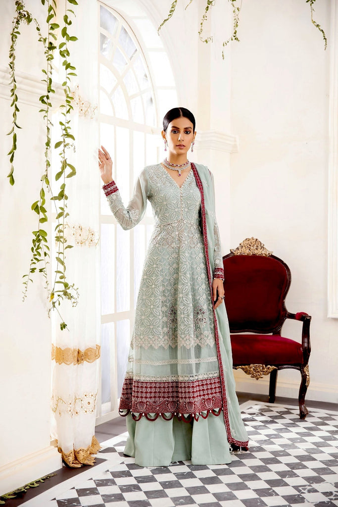 Xenia Pareesia Embroidered Chiffon Collection – SCARLET