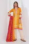 Khaadi Mid Summer Lawn Collection 2018 – A18306 Yellow 3Pc