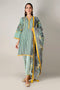 Khaadi Spring Collection 2021 – 3PC Suit · Printed Suit · A21103 Green