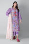 Khaadi Spring Collection 2021 – 3PC Suit · Printed Suit · A21109 Purple