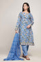 Khaadi Early Spring/Summer Lawn Collection 2019 – AR19105 Blue 3Pc