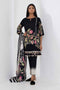 Khaadi Mid Summer Lawn Collection 2018 – B18303 Black 3Pc