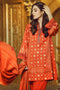 AlKaram Winter Collection 2019 – 3 Piece Printed Twill Viscose Suit with Twill Viscose Dupatta – FW-20.1-19-Orange
