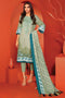 AlKaram Winter Collection – Three Piece Embroidered Karandi Suit With Printed Karandi Dupatta – FW-20.1-20-Green