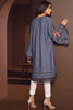 AlKaram Winter Collection – One Piece Embroidered Denim Shirt – FW-29.1-20-Blue