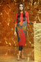 AlKaram Winter Collection 2019 – 2 Piece Printed Twill Viscose Suit with Twill Viscose Trouser – FW-39-19-Orange