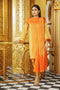 AlKaram Winter Collection 2019 – 3 Piece Printed Khaddar Suit with Khaddar Dupatta – FW-7.1-19-Orange