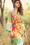 Gul Ahmed Gypsy Folk Lawn Collection - Orange 1 PC Embroidered Lawn Single GS-02