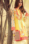 Gul Ahmed Gypsy Folk Lawn Collection - Yellow 2 Pc Embroidered Blended Chiffon GT-07