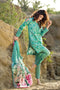 Gul Ahmed Sea Green 3 PC Embroidered Swiss Voile Dress BM-29