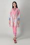 Khaadi Spring Collection 2021 – 2PC Suit · Printed Kameez Pants · J21109 Pink