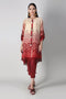 Khaadi Spring Collection 2021 – 2PC Suit · Printed Kameez Pants · J21201 Red