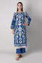 Khaadi Spring Collection 2021 – 2PC Suit · Printed Kameez Pants · J21207 Blue