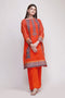 Khaadi The Tale of Spring Lawn Collection 2019 – JI19106 Orange 2Pc