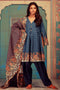 Khaadi Winter Collection 2017 – KA17603 Blue 3Pc