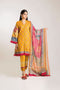 Khaadi Winter Vibe Collection 2019 – KK19505 Yellow 3Pc