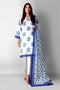 Khaadi Printed 2 Piece Suit · Kameez Dupatta – L2104017 White