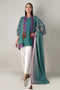 Khaadi Spring Collection 2021 – 2PC Suit · Printed Kameez Dupatta · L21117 Green
