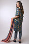 AlKaram MAK Spring/Summer Volume 2 – 2 Piece Printed Suit with Printed Viscose Stole - MAK-B-002-19-2-Blue