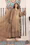 MARIA.B Luxury Chiffon Eid Collection 2022 – MPC-21-105-Coffee