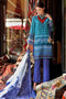 Gul Ahmed Craft Winter Collection 2018 – Blue 3 PC Digital Printed Khaddar Suit K-33