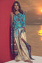 AlKaram Spring/Summer 2018 – 3 Piece Printed Lawn – SS-23 Blue