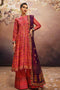Gul Ahmed Maharani Muse – 3PC Embroidered Gold and Lacquer Printed Lawn Suit with Cotton Net Dupatta CN-32024
