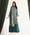 Zellbury Luxury Collection – Embroidered Shirt Shalwar Dupatta - Green - Khaddi Net Suit-0359 WULC23E30359