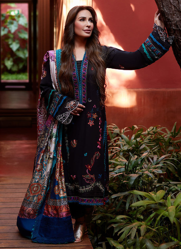Farah Talib Aziz Suay Luxury Lawn Collection – Ilaria Black