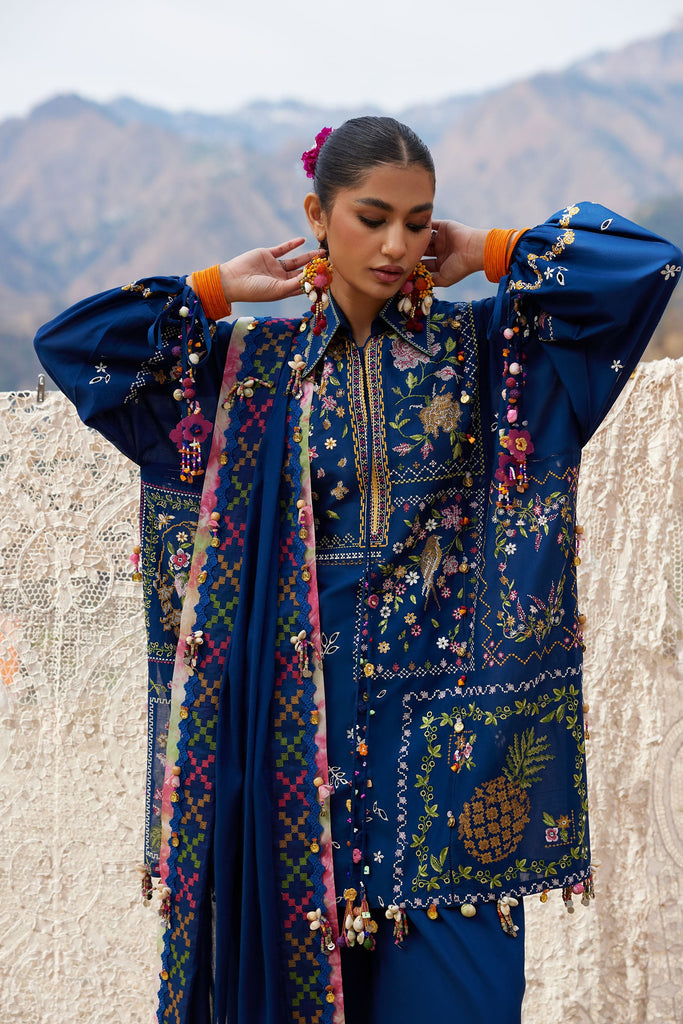 Zaha Festive Luxury Lawn – ZL26-08A