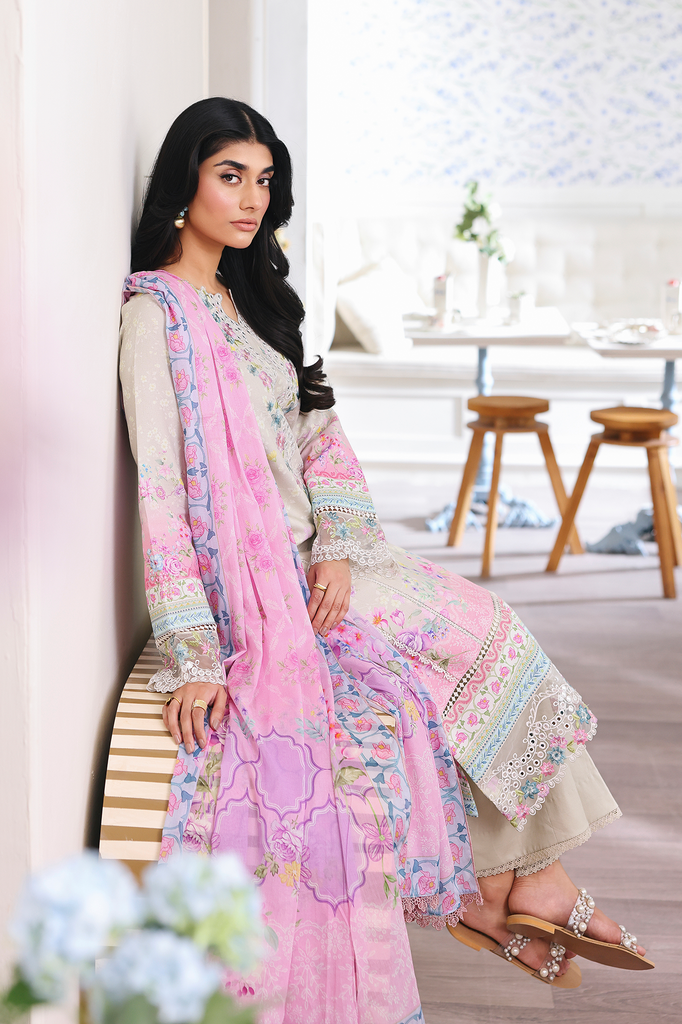 RajBari Nissa Floral Symphony Lawn – N-08