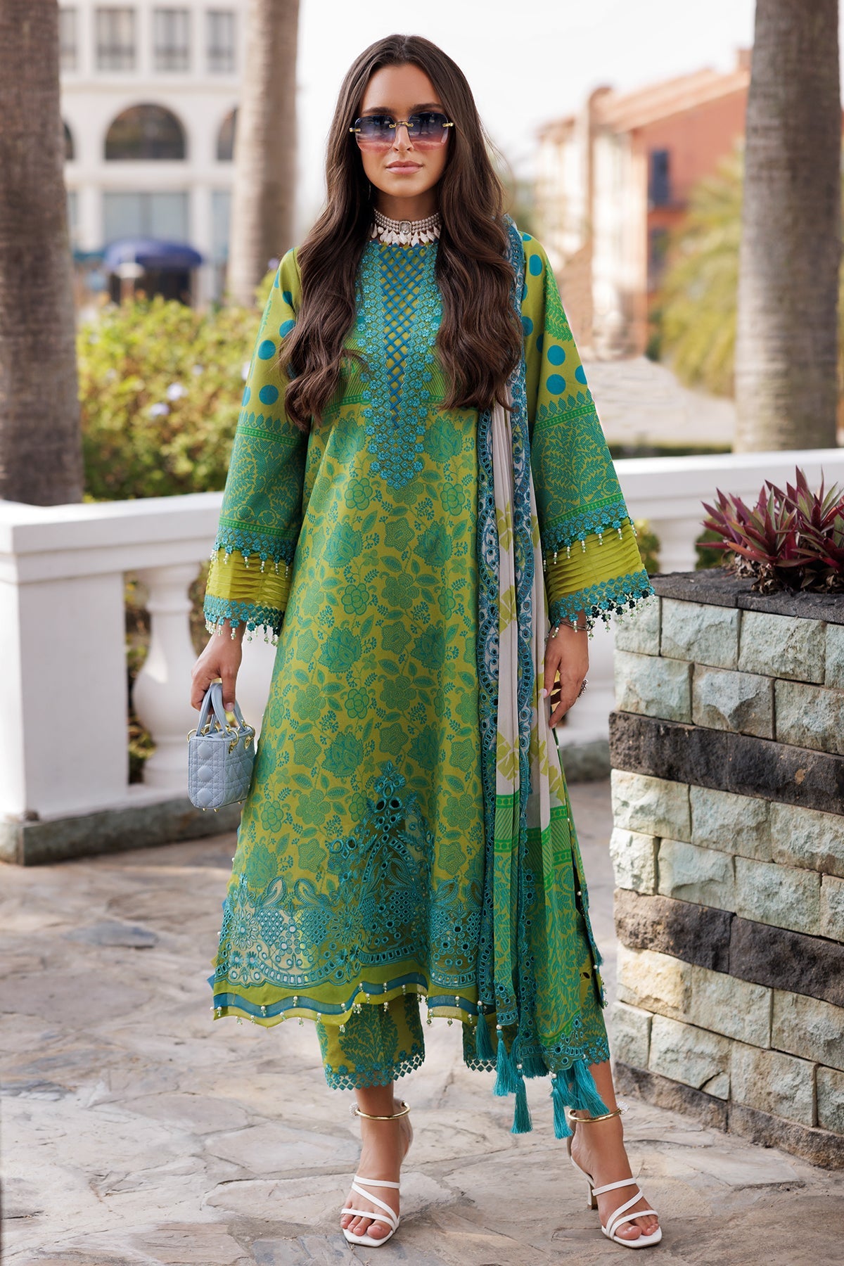 charizma green dress Green Chiffon Suit - Vasal Formals 23 By Charizma