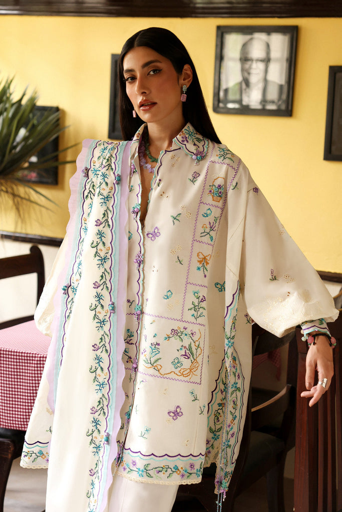 Zaha Festive Luxury Lawn – Ghost Orchid Whisper (Z-07)