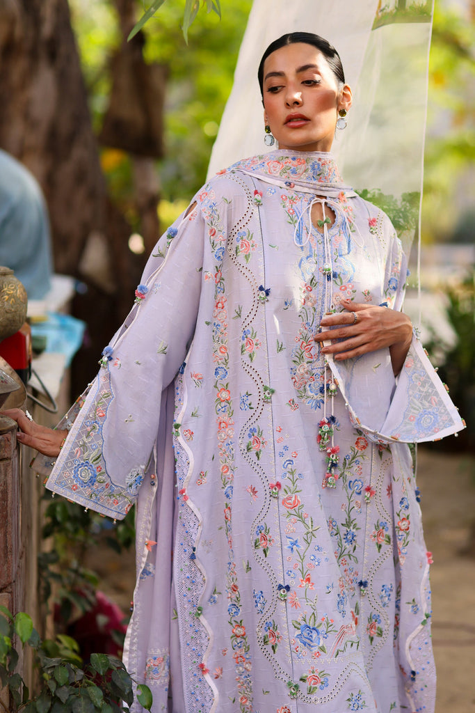 Zaha Festive Luxury Lawn – Periwinkle Muse (Z-11)