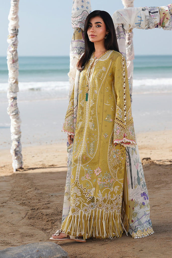 Qalamkar Sahil Luxury Lawn – SA-07 HIRA