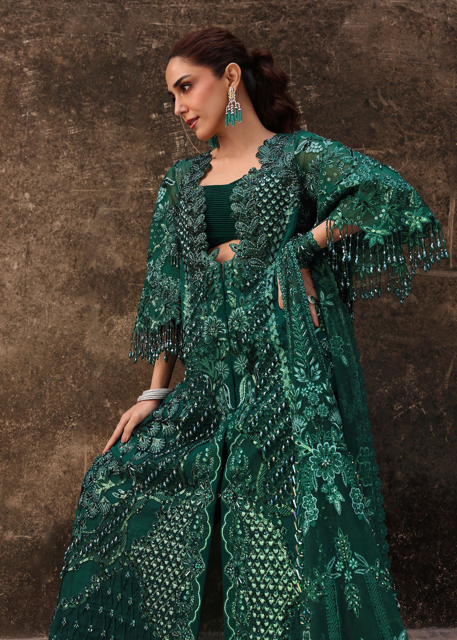 Emerald Green Bridal Dresses Pakistani Maya Ali Emerald Green Organza Pakistani Suit Luxury Wedding Wear Perfect Emerald Green Bridal Dresses Pakistani Maya Ali Emerald Green Organza Pakistani Suit Luxury Wedding Wear Perfect
