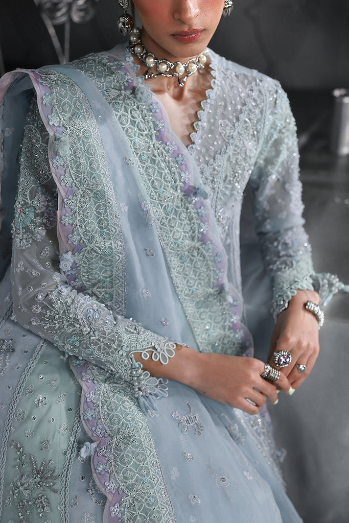 Qalamkar Elirah Luxury Wedding Festive Formals – MF-08 SERENE AQUA