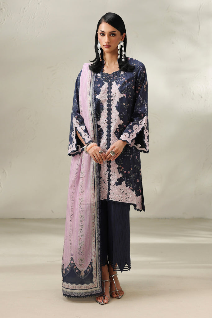 Qalamkar QPrints Lawn Drop II – QQP-03 (A) ZEENA