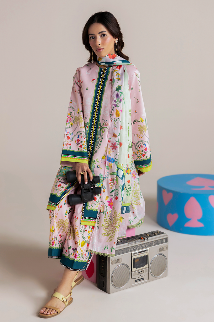 RajBari Amal Summer Prints 3Pc Lawn Suit – D-11