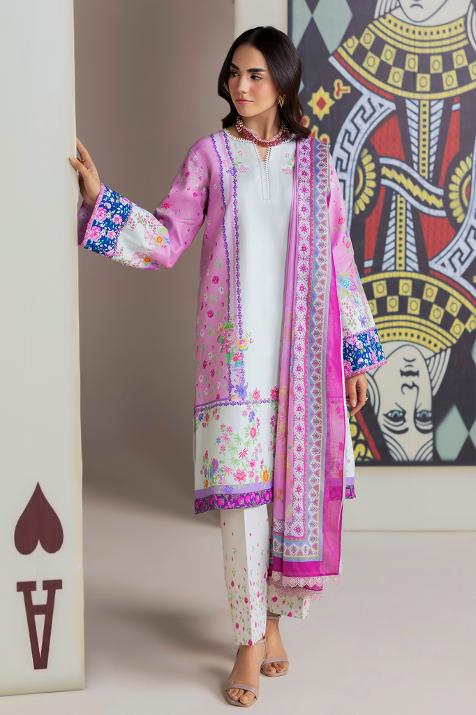 RajBari Amal Summer Prints 3Pc Lawn Suit – D-15