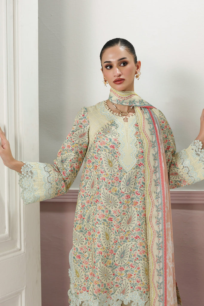 Qalamkar QPrints Lawn Drop II – QQP-04 (B) ZAYRA